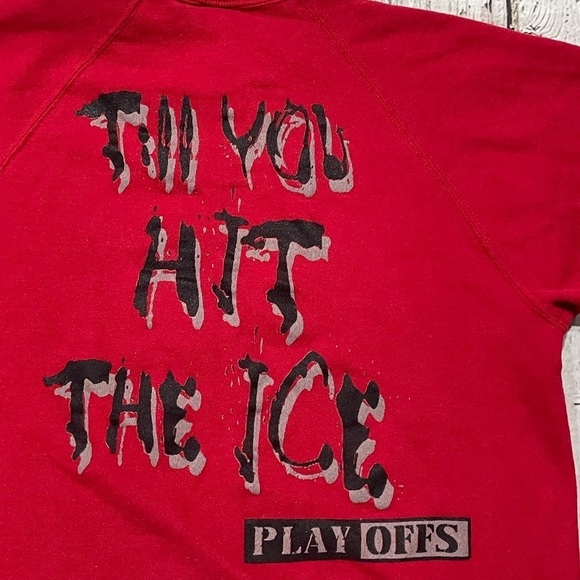 Vintage 1990s NHL Hockey Playoffs 90s Sports Jumper Pullover Crewneck Sweatshirt - Picture 5 of 6